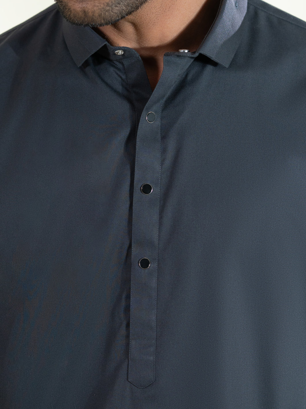 Charcoal Grey Kameez Shalwar - ALWA-KS-593