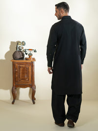 Black Kameez Shalwar - ALWA-KS-595