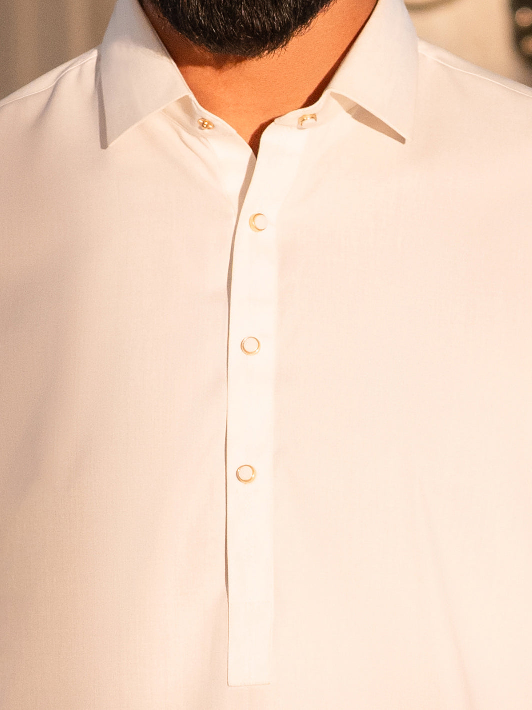 White Cut & Sew Kameez Shalwar - ALWA-KS-653