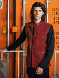 Maroon Formal Waistcoat - AL-WC-495