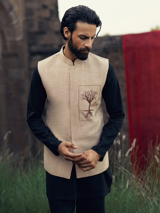 Beige Waistcoat - AL-WC-596A