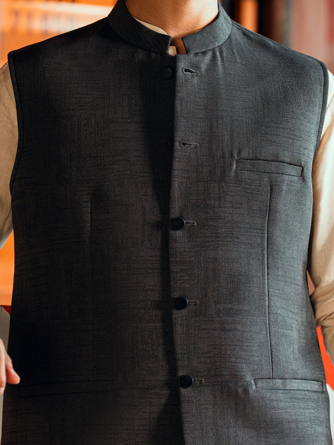 Charcoal Grey Waistcoat - AL-WC-597