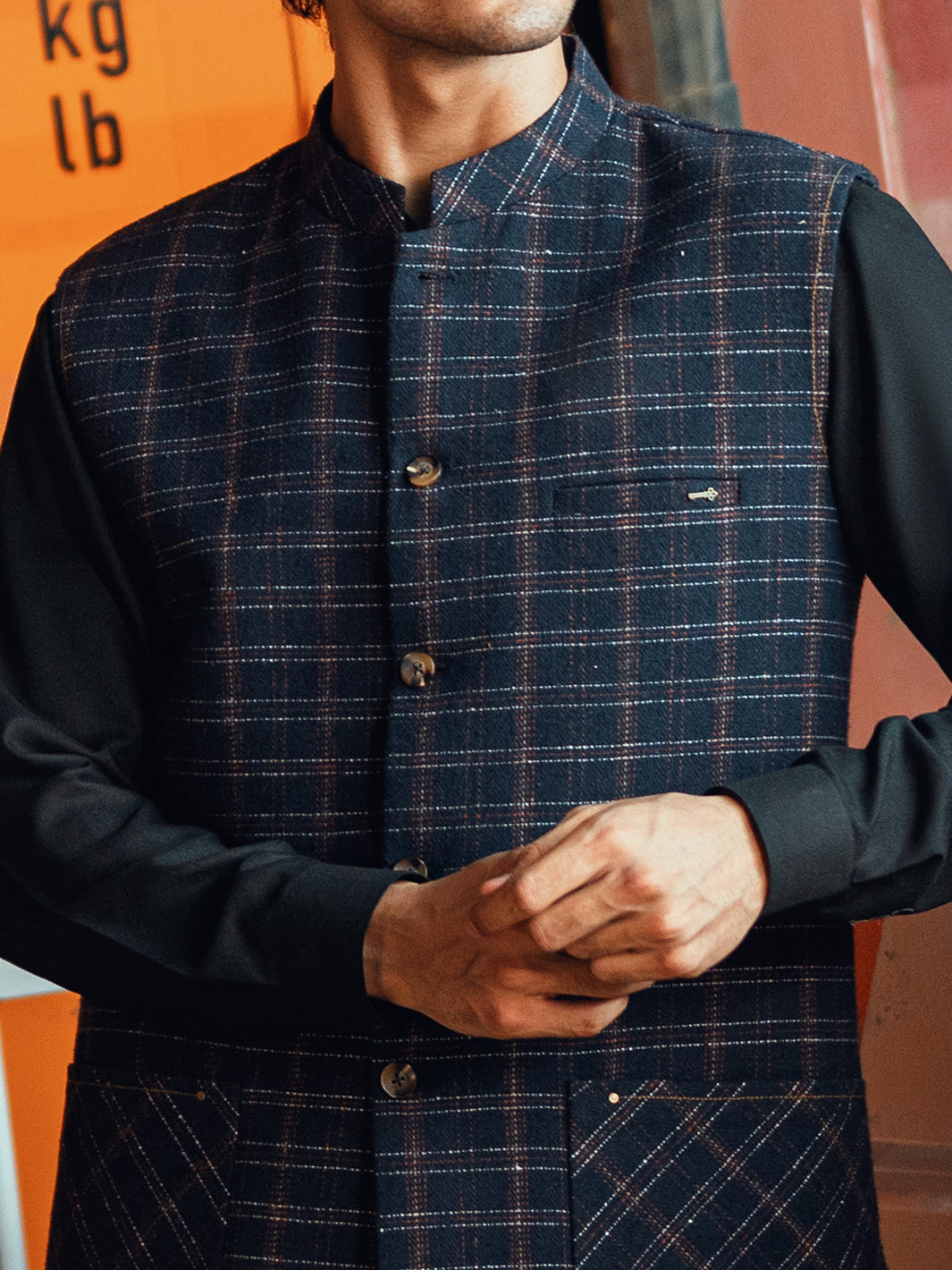 Dark Blue Waistcoat - AL-WC-598A