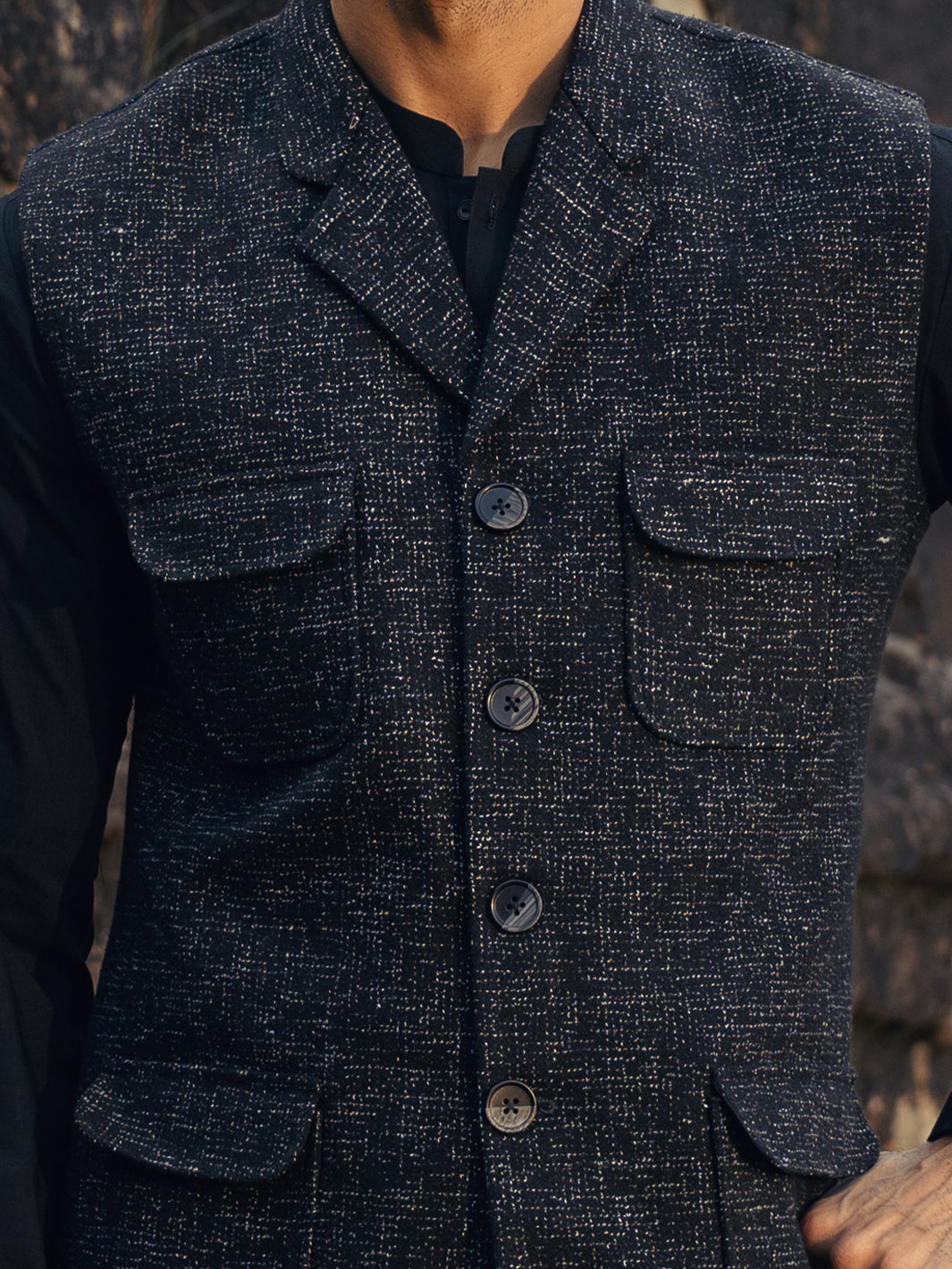 Black Waistcoat - AL-WC-599