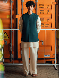Teal Formal Waistcoat - AL-WC-604