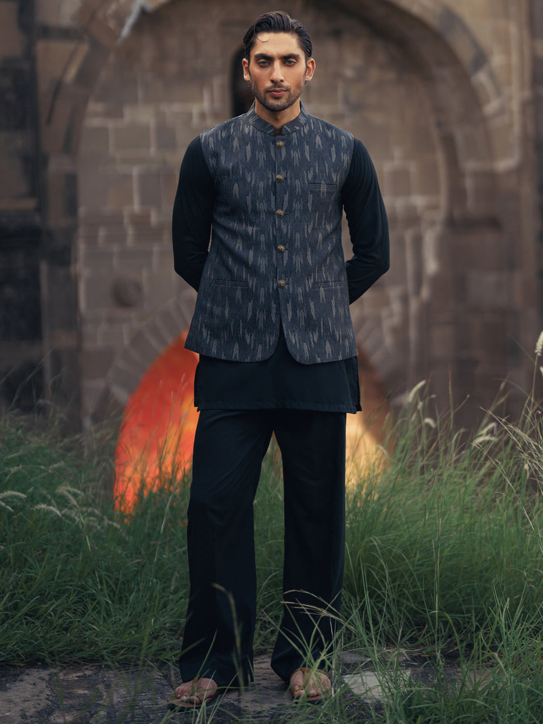 Charcoal Grey Formal Waistcoat - AL-WC-606