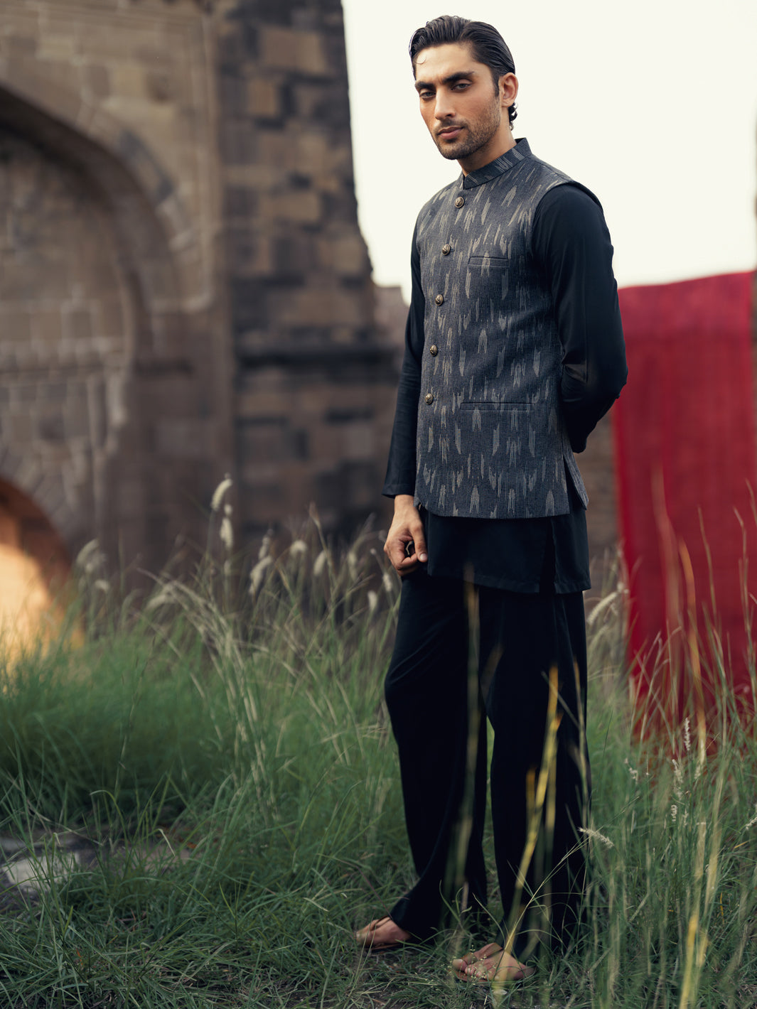 Charcoal Grey Formal Waistcoat - AL-WC-606