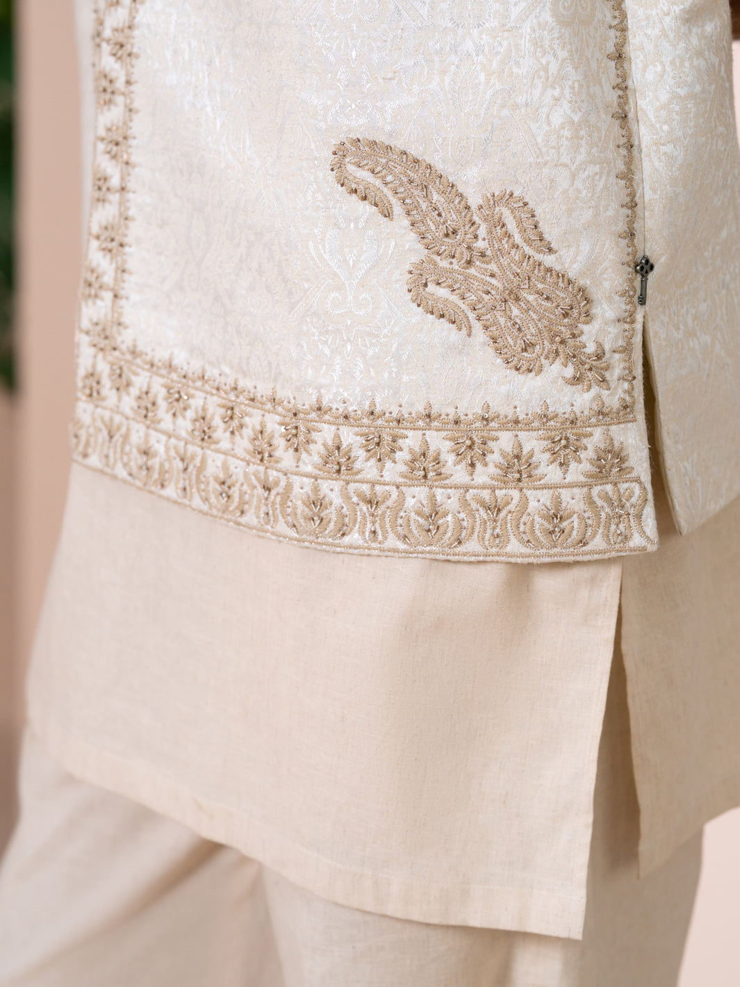 Cream Cut & Sew Waistcoat - AL-WC-619