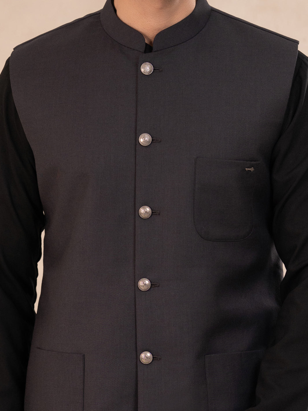 Grey Plain Waistcoat - ALET-WC-1002-R3