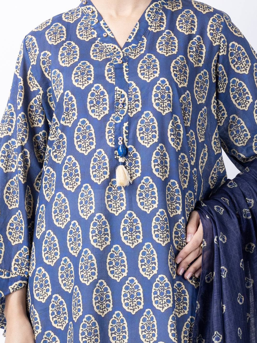 Blue Lawn 2 Piece Stitched - ALP-2PS-LKD-1744 - Almirah Online