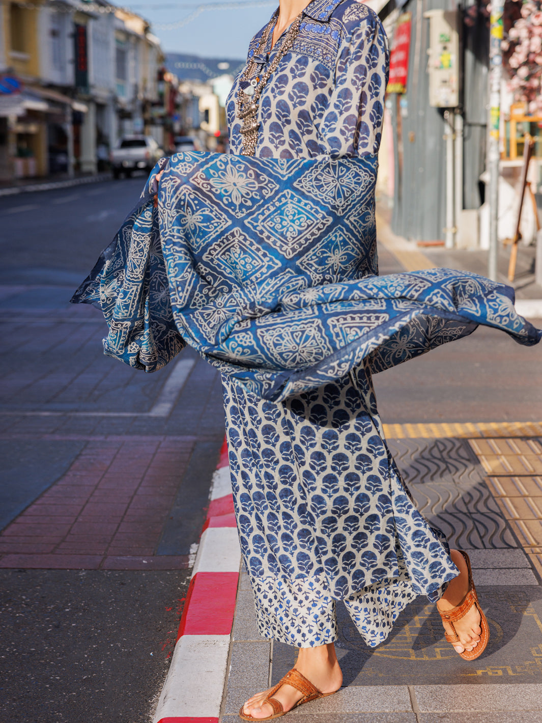 Blue Lawn 3 Piece Unstitched - ALP-3PS-1757 - Almirah Online