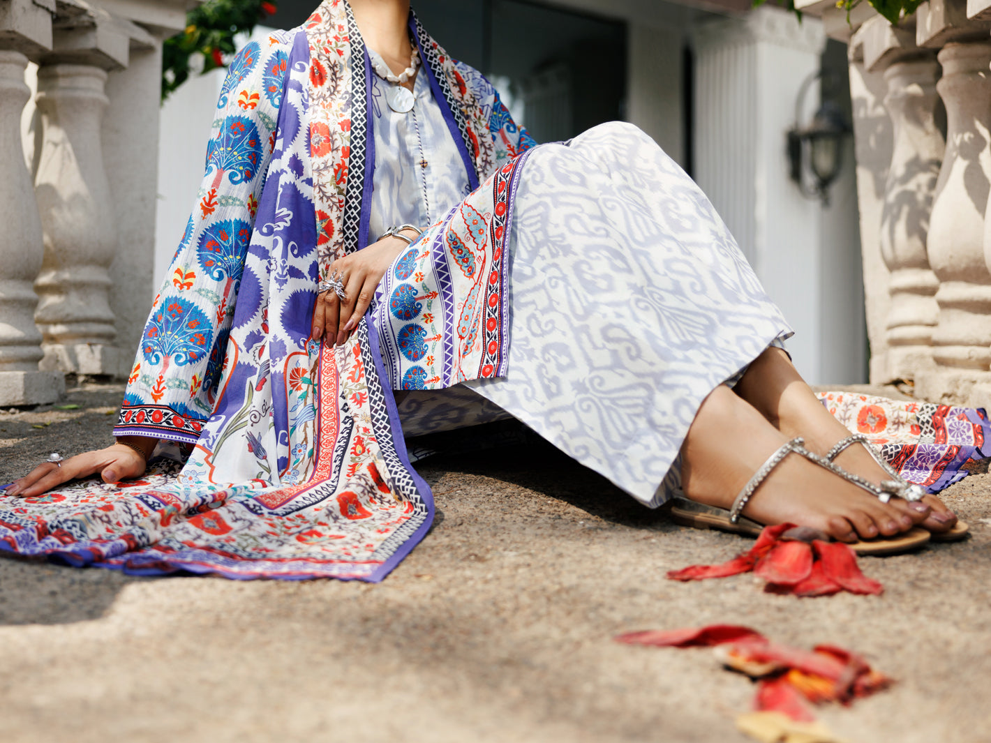 Light Blue Lawn 3 Piece Stitched - ALP-3PS-2116
