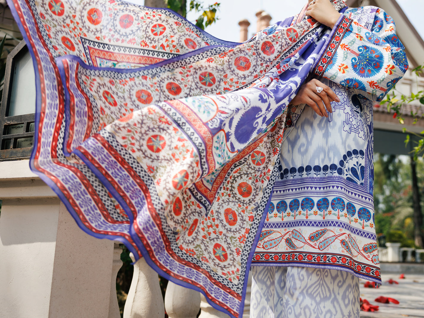 Light Blue Lawn 3 Piece Stitched - ALP-3PS-2116