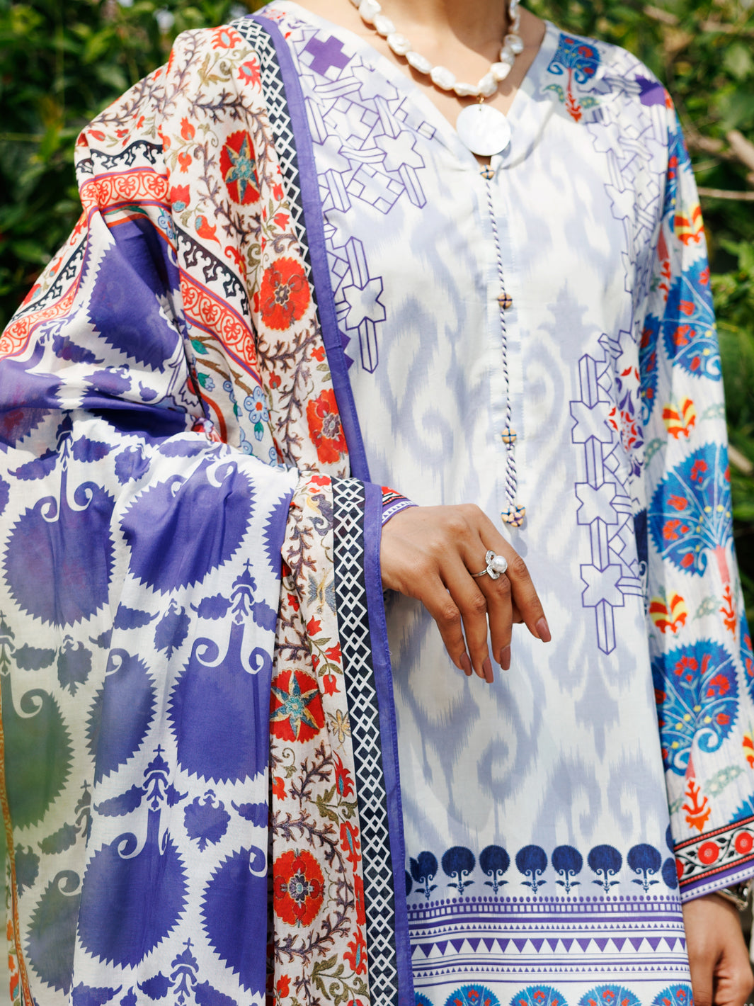 Light Blue Lawn 3 Piece Stitched - ALP-3PS-2116