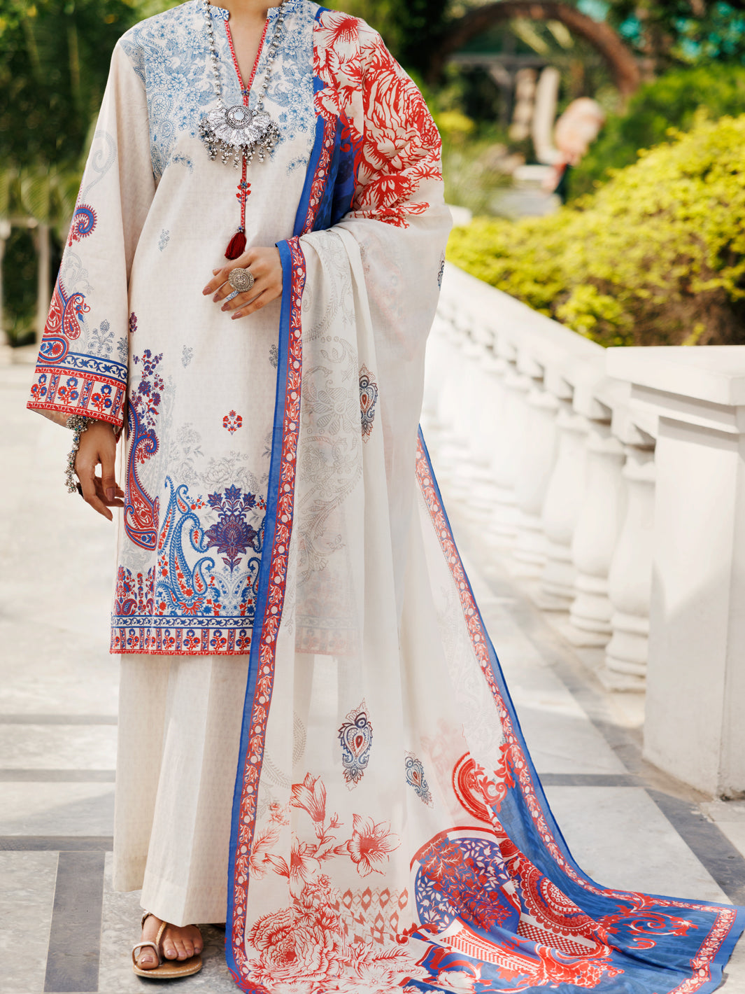 Beige Lawn 3 Piece Stitched - ALP-3PS-2118
