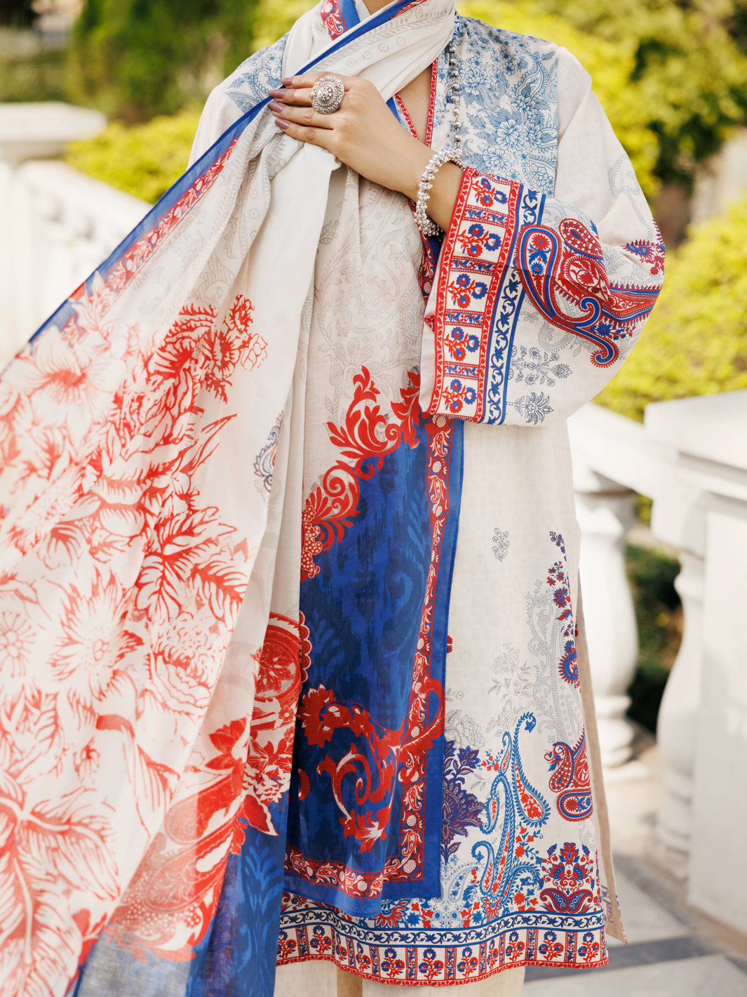 Beige Lawn 3 Piece Stitched - ALP-3PS-2118