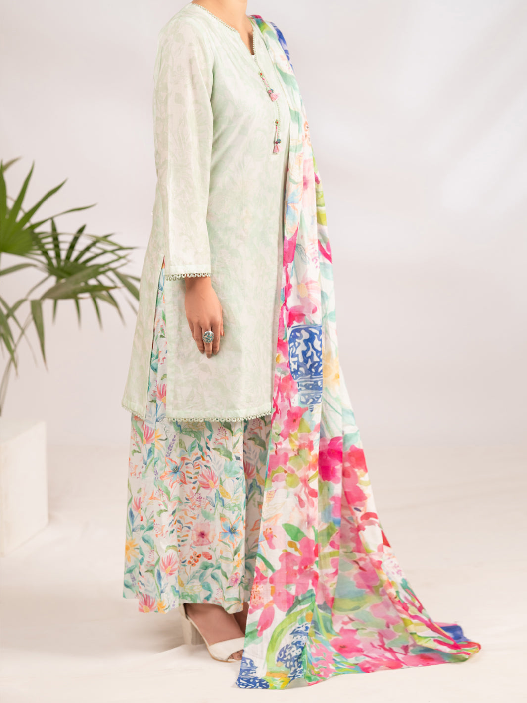 Multicolor Lawn 3Pc Stitched - ALP-3PS-2299