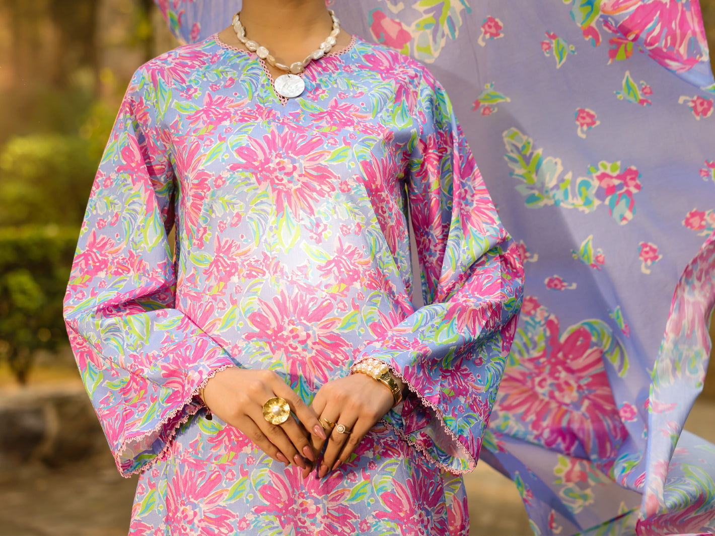 Light Purple Lawn 3Pc Stitched - ALP-3PS-2300