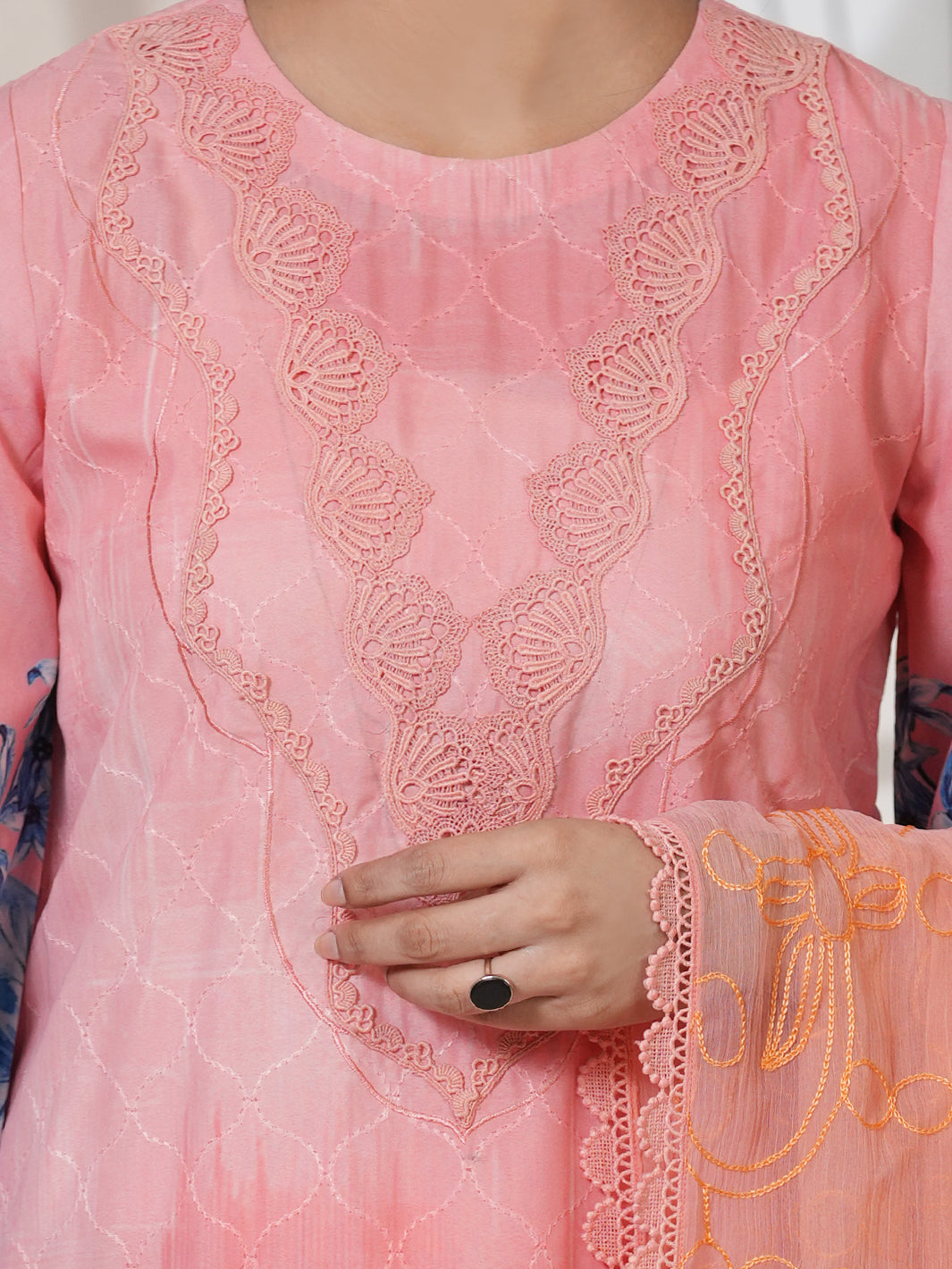 Pink Silk Lawn 3Pc Stitched-ALP-3PS-2410