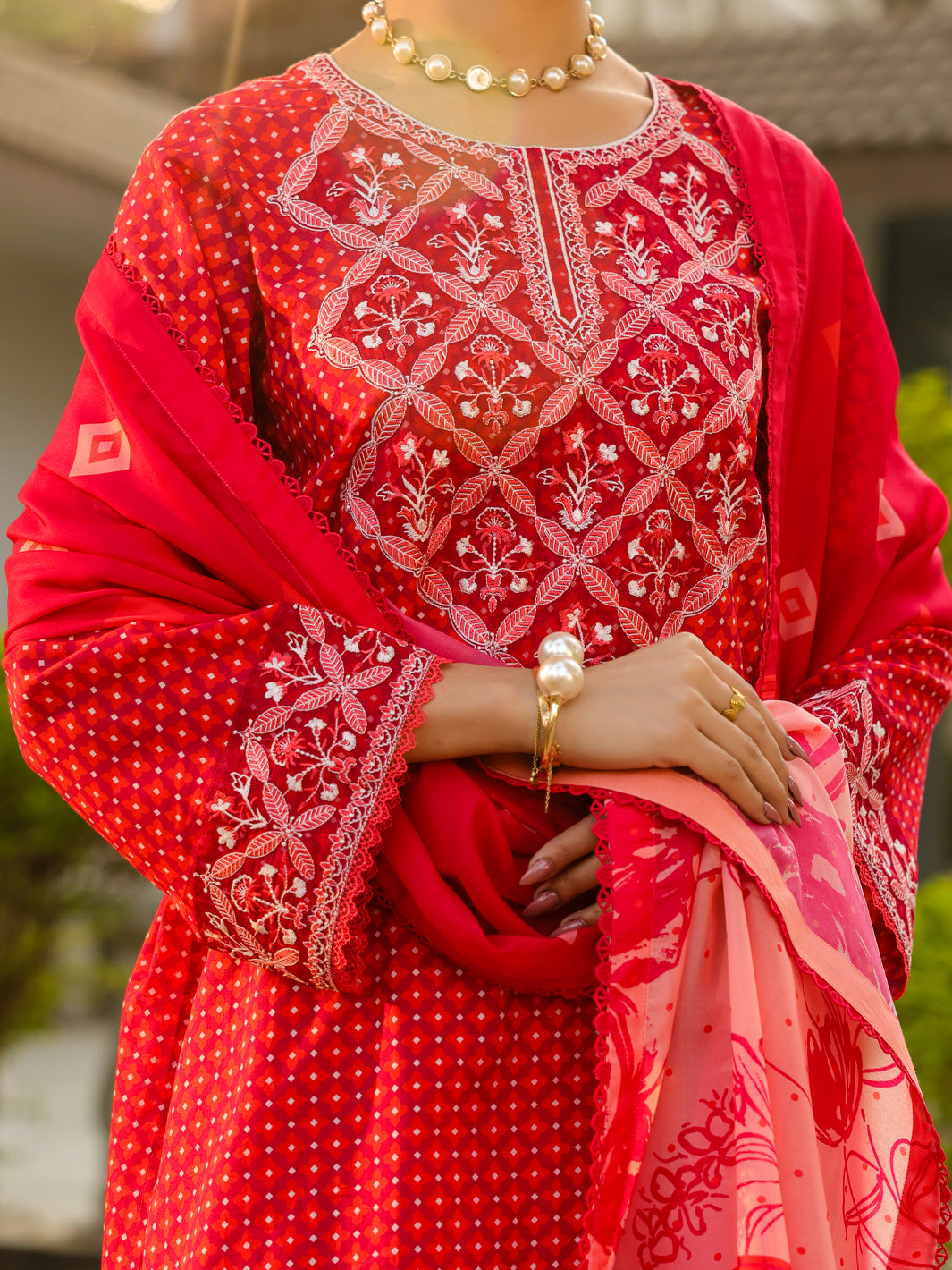 Fuchsia Lawn 3Pc Unstitched - ALP-3PS-2424