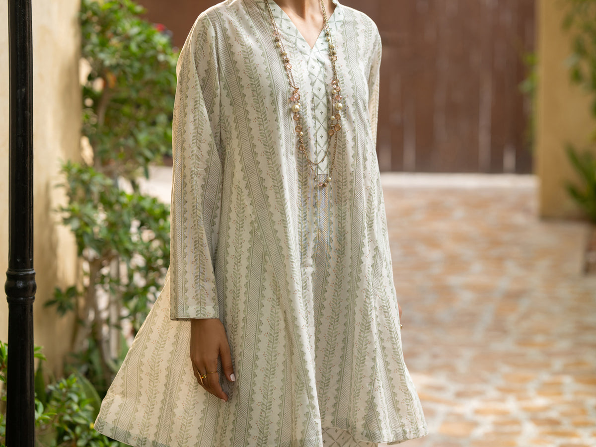 Grey Lawn Co-Ord Set - ALP-2PS-SLKS-2774