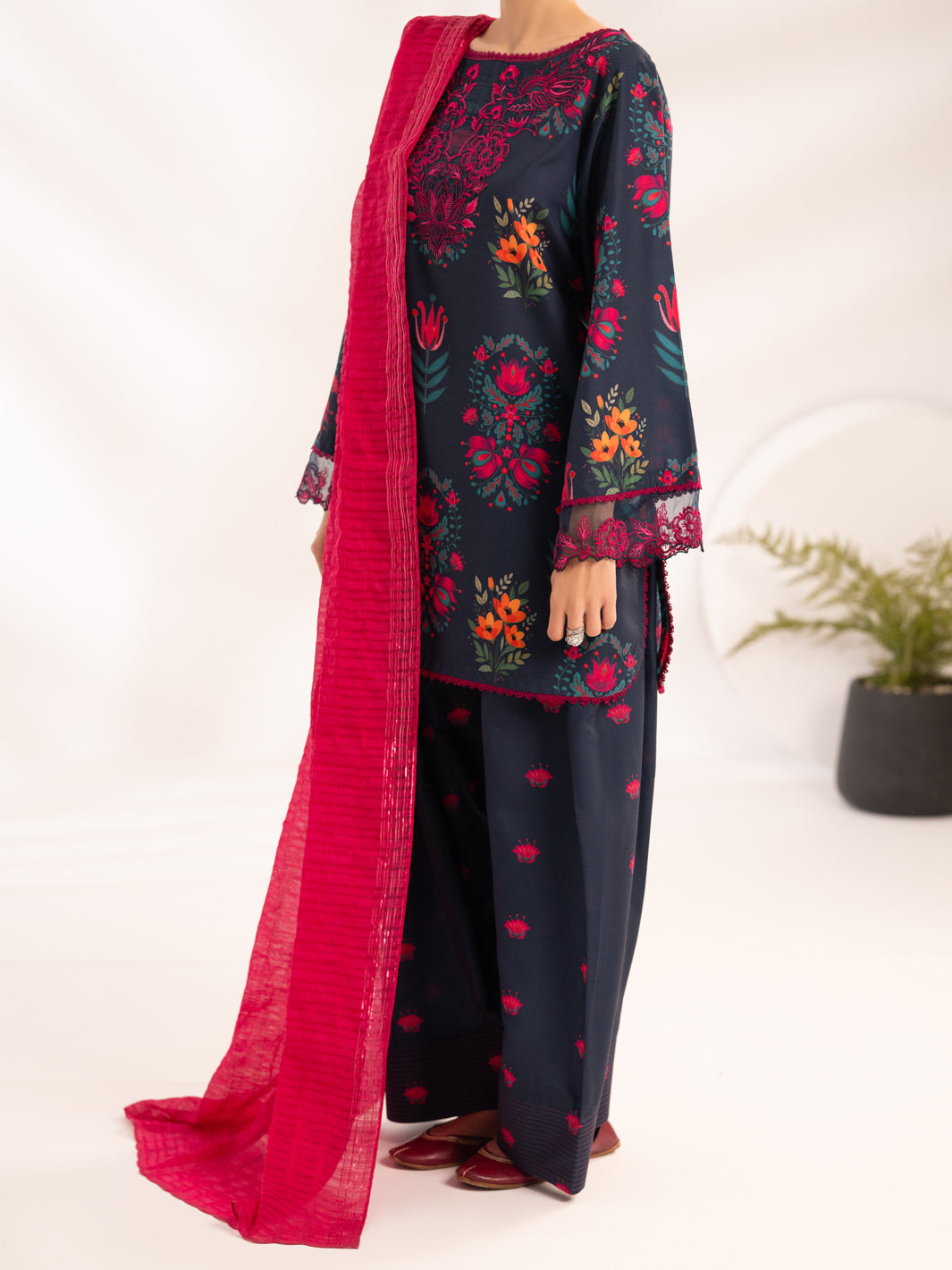 Blue Lawn Unstitched 3Pc - ALP-3PS-2465