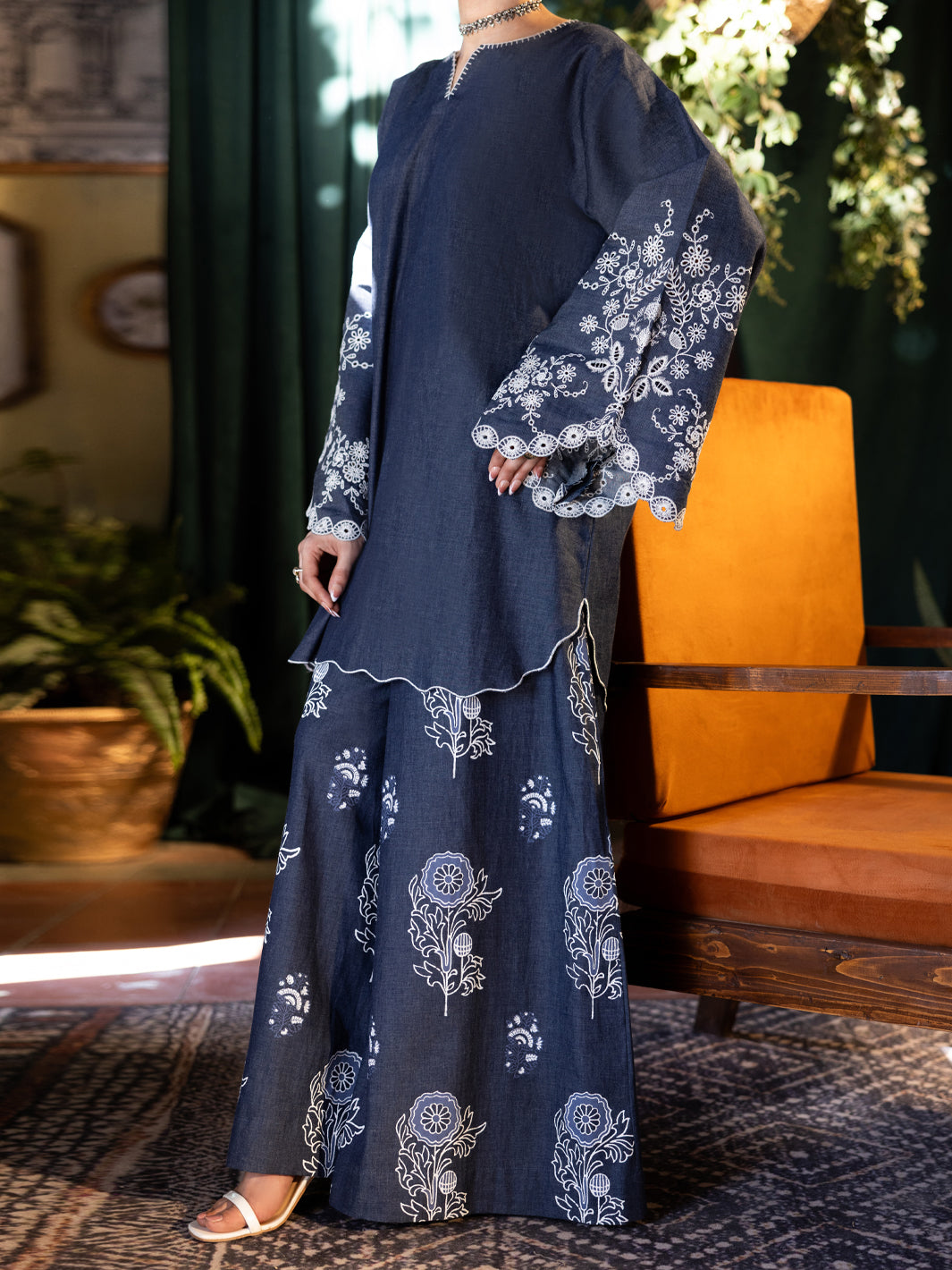 Blue Denim Stitched 2PC - ALP-2PS-LKS-2782