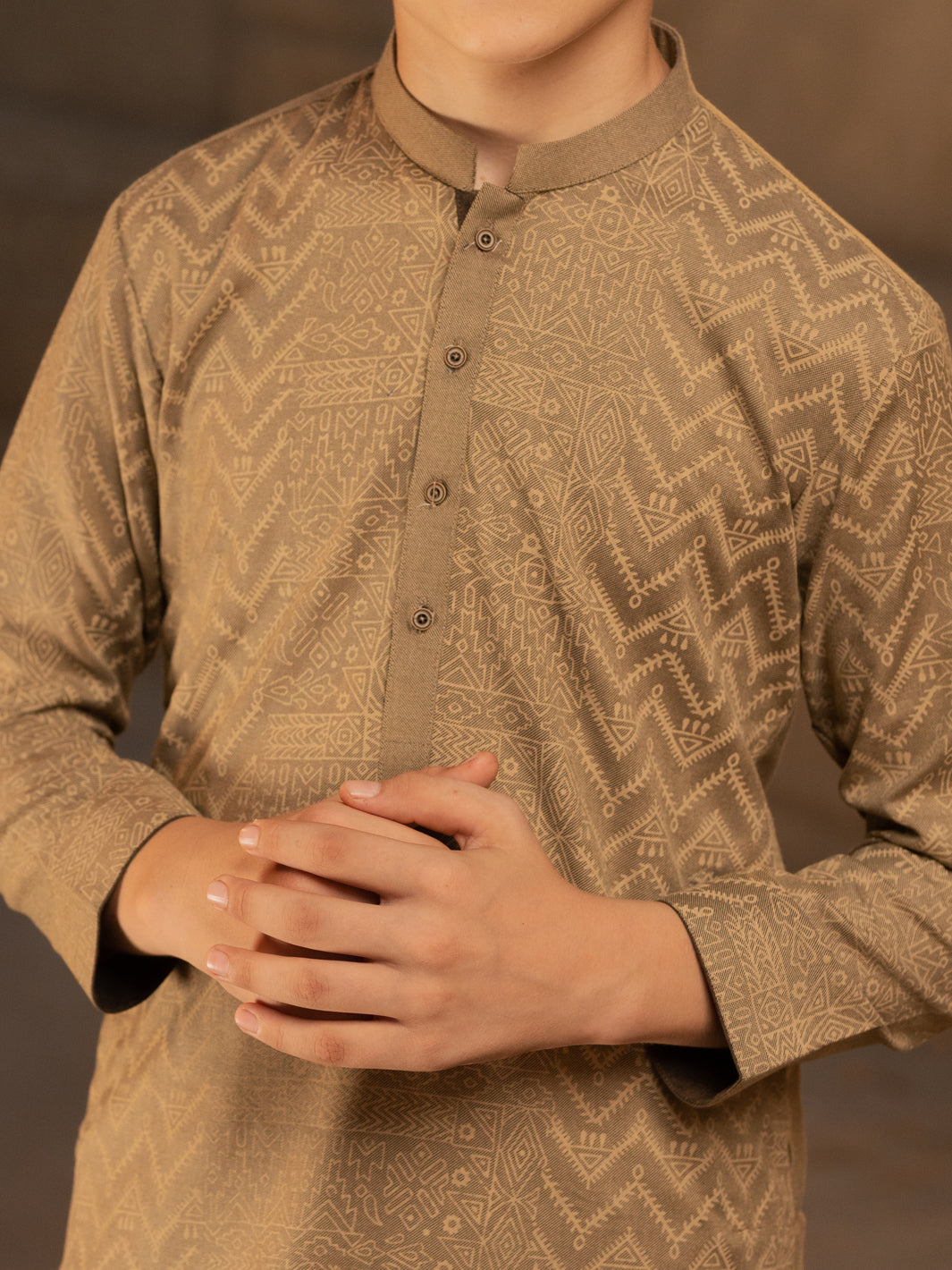 Light Green Blended Kurta - ALT-K-035A