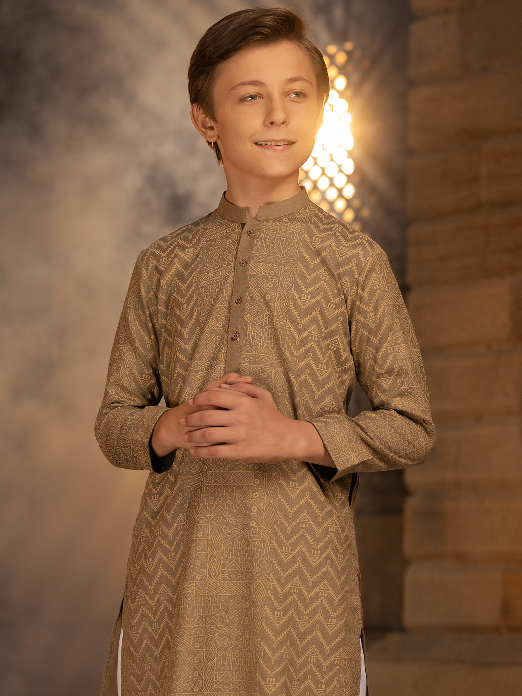 Light Green Blended Kurta - ALT-K-035A