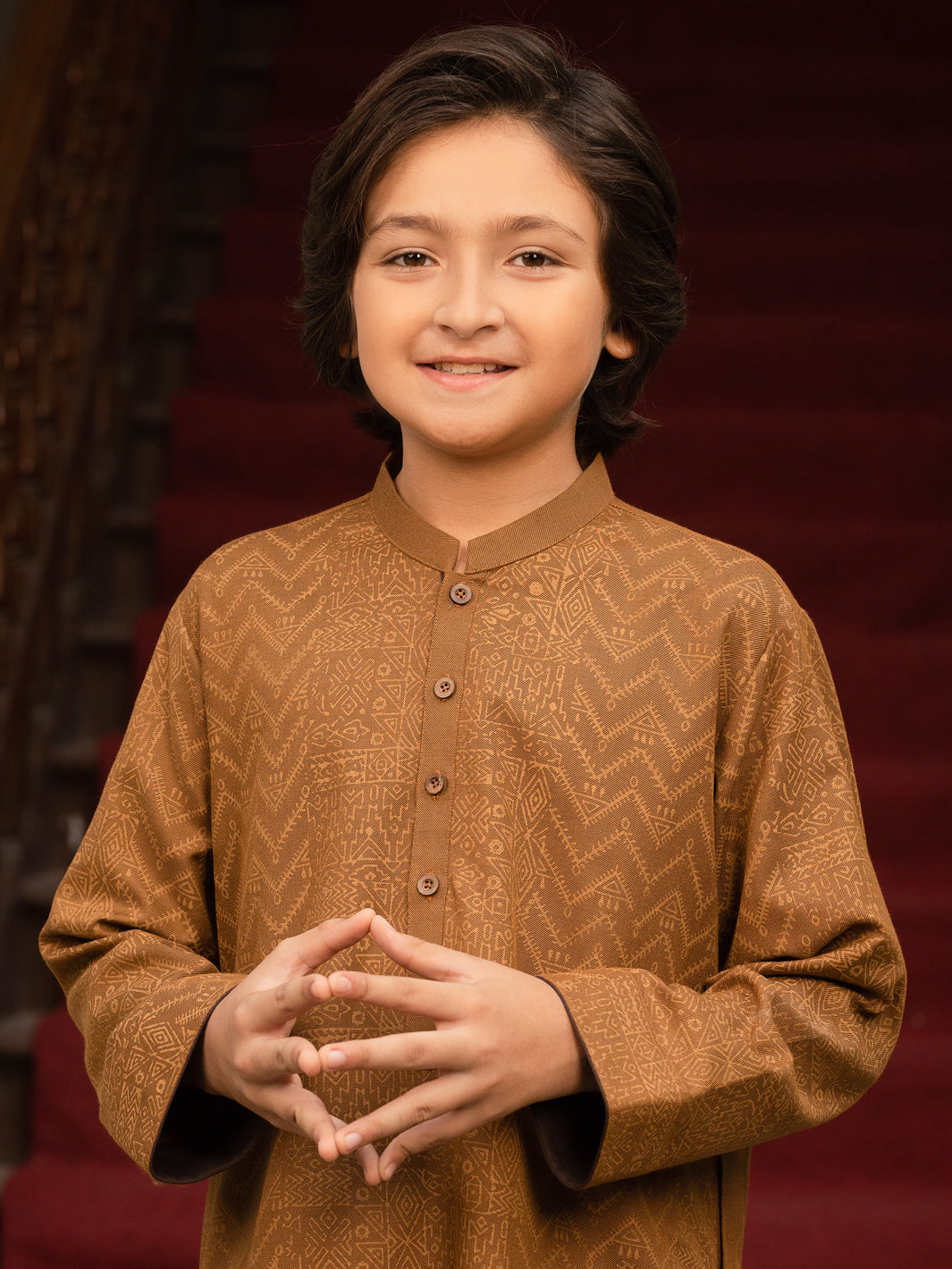 Brown Blended Kurta - ALT-K-035B