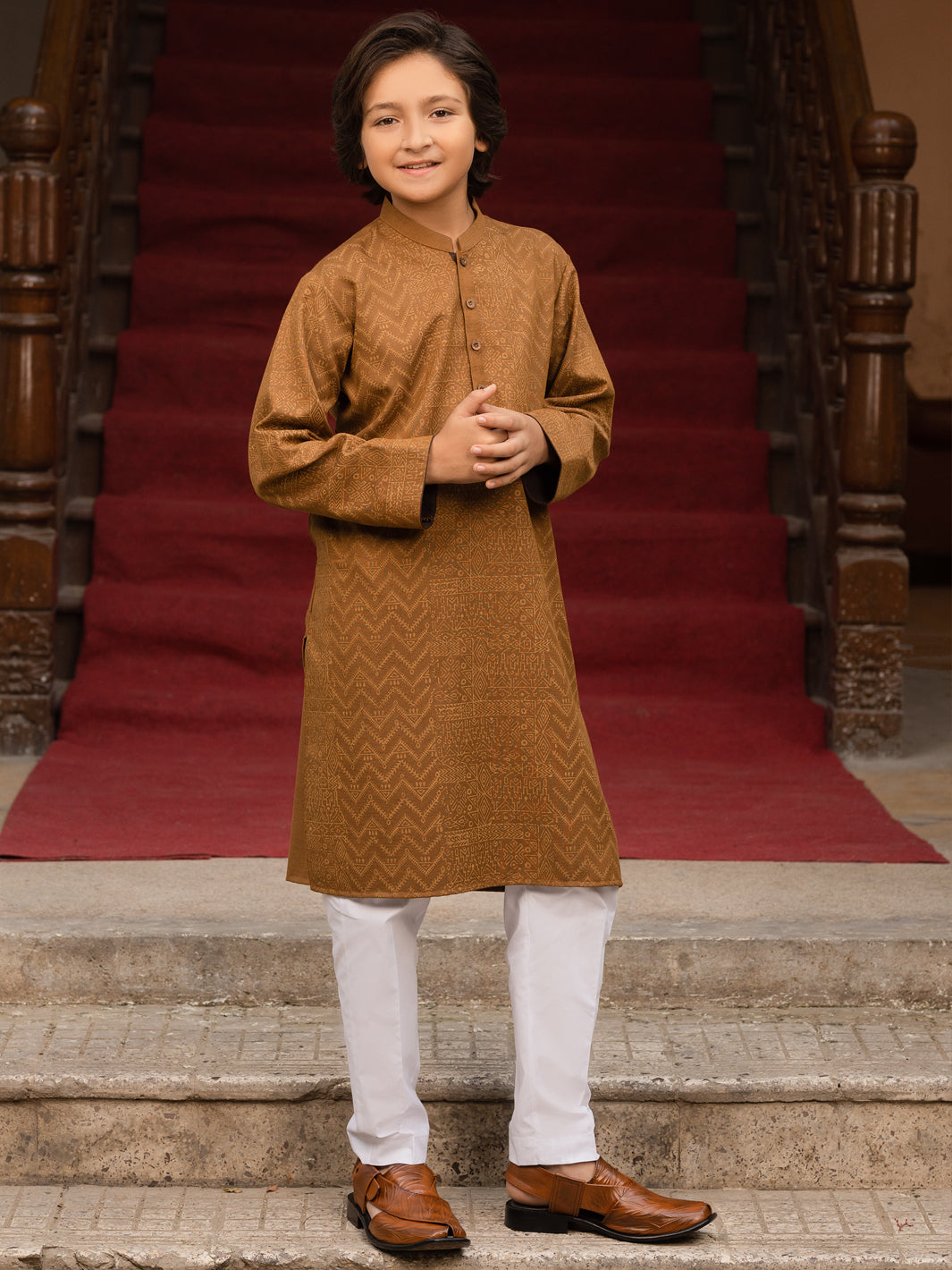 Brown Blended Kurta - ALT-K-035B