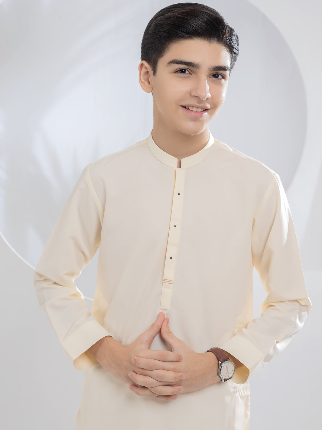 Off White Blended Kurta - ALT-K-043 - Almirah Online