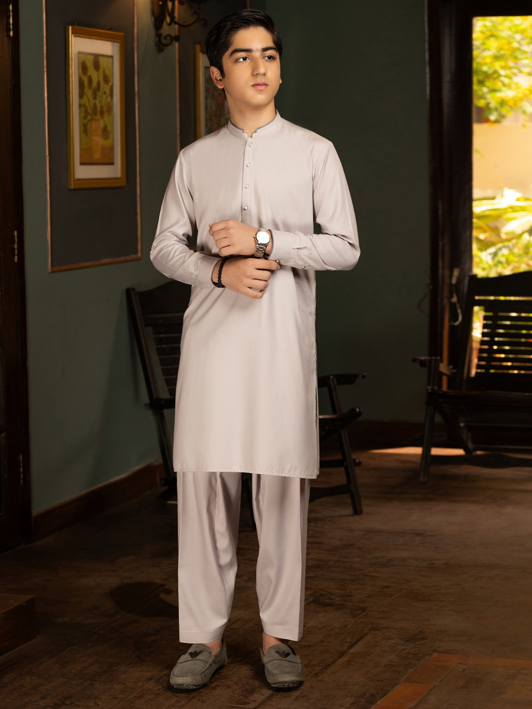 Light Purple Blended Kameez Shalwar - ALT-KS-072