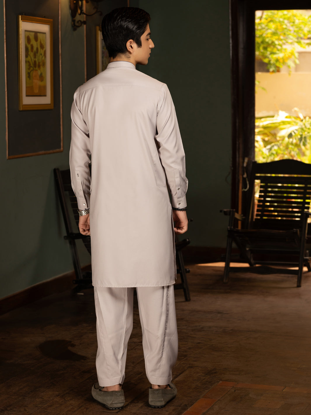 Light Purple Blended Kameez Shalwar - ALT-KS-072