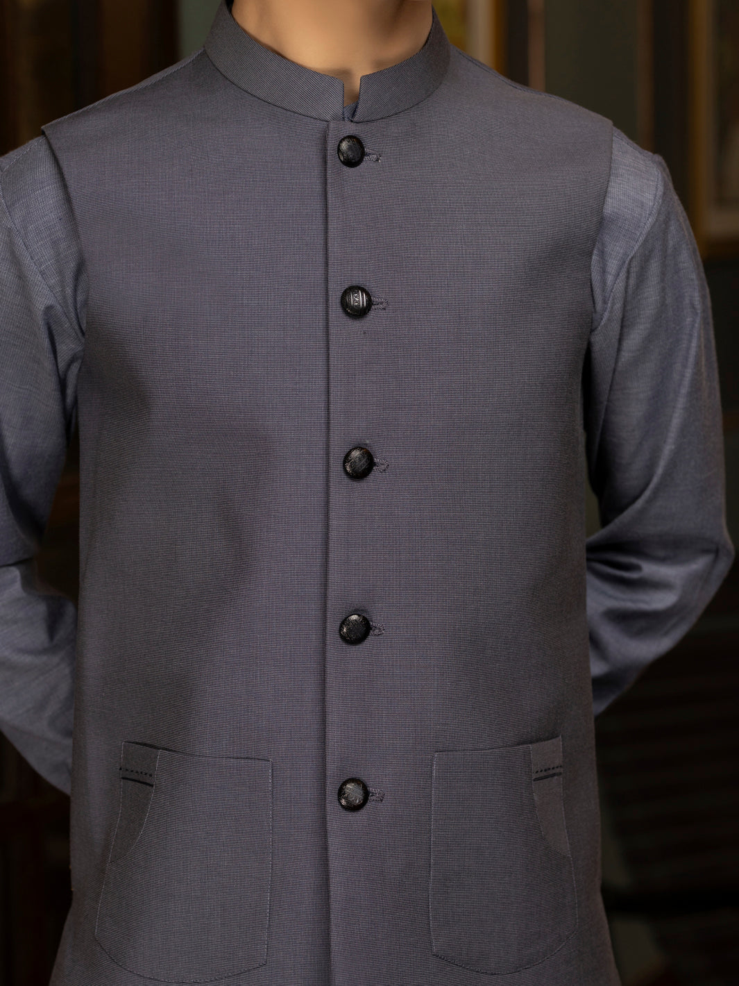 Grey Blended Waistcoat - ALT-WC-019