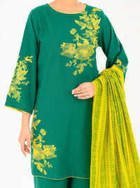 Green Karandi 3Pc Stitched - AWP-3PS-772