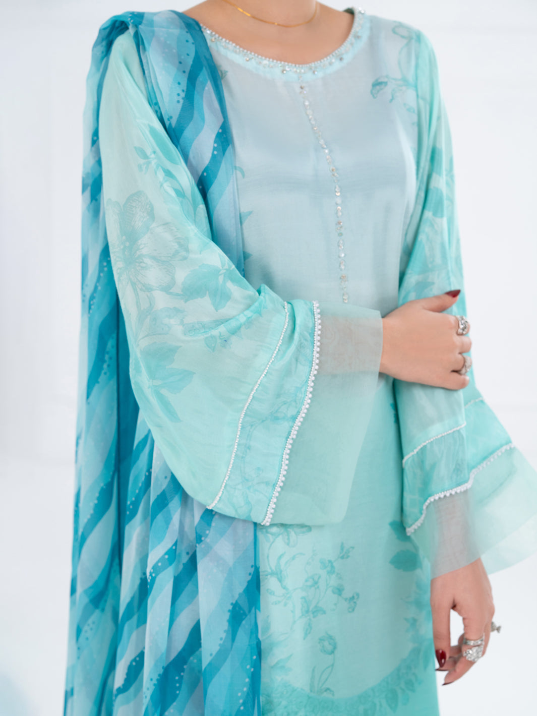Ferozi Thai Silk 3Pc Stitched - AWP-3PS-783
