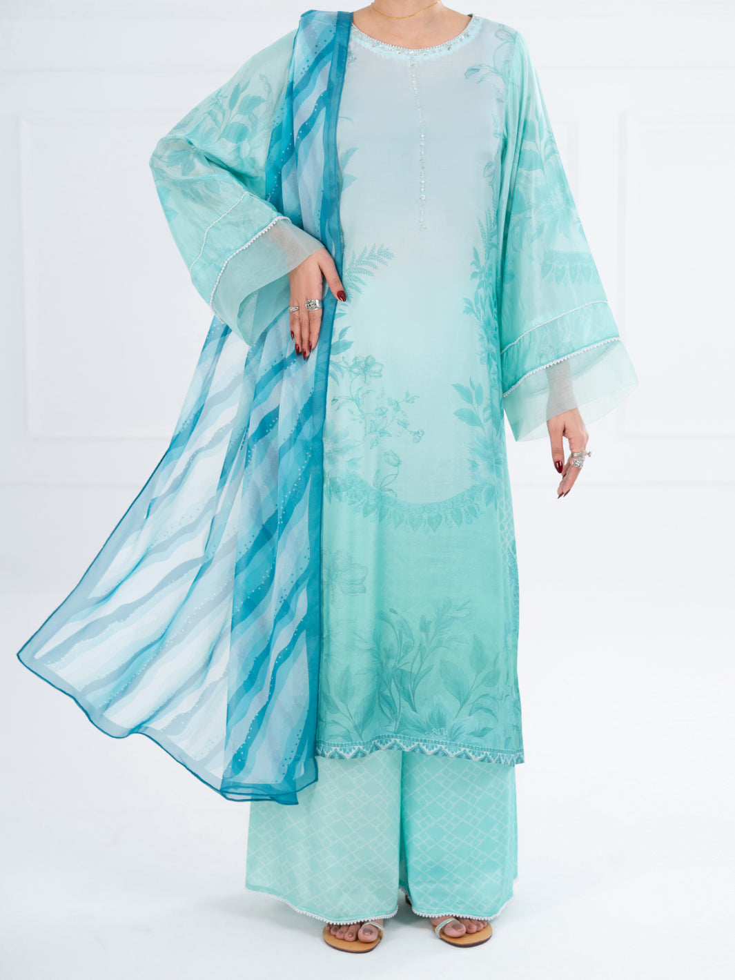 Ferozi Thai Silk 3Pc Stitched - AWP-3PS-783
