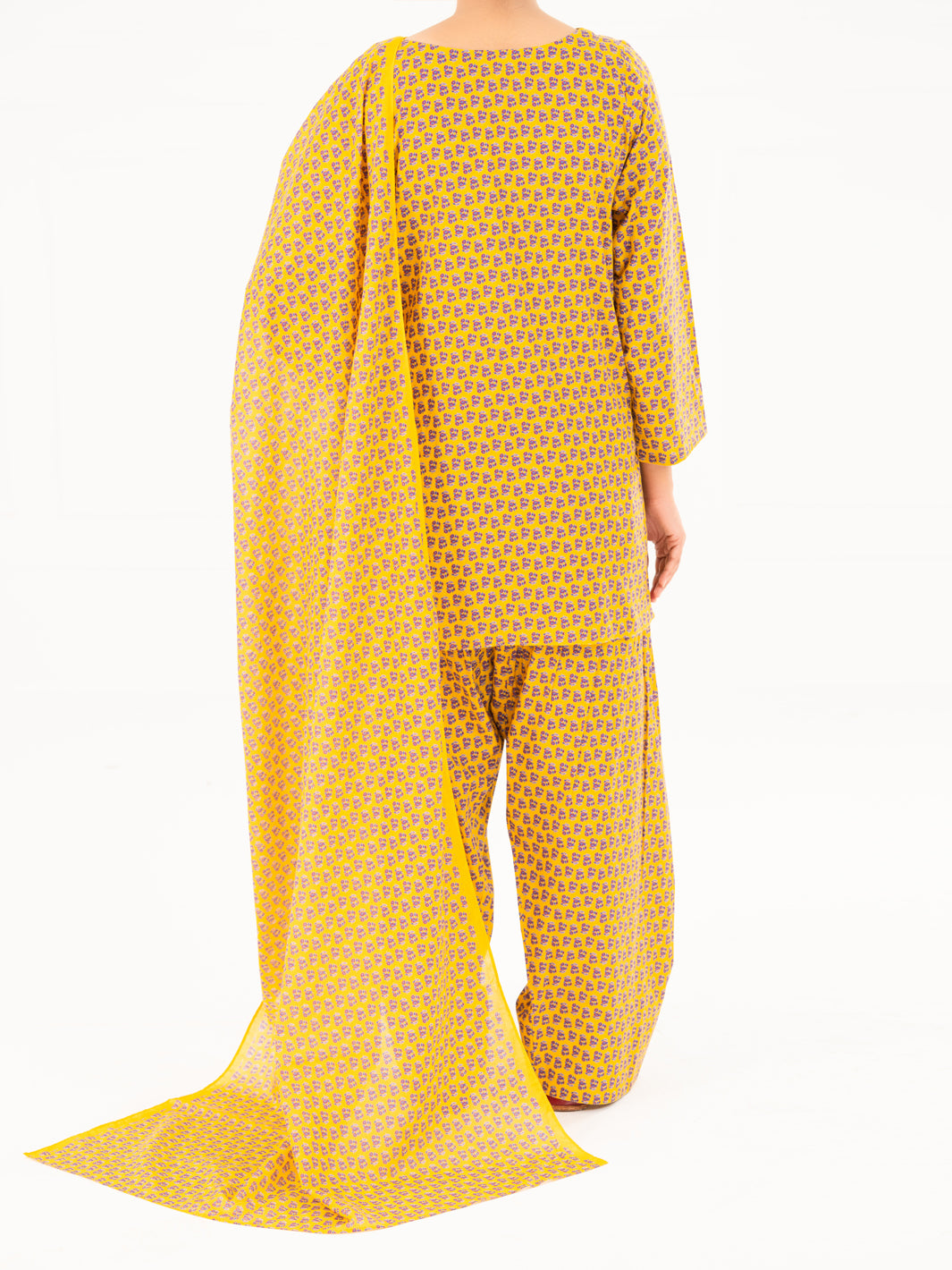 Mustard Lawn 3Pc Stitched - AWP-3PS-857