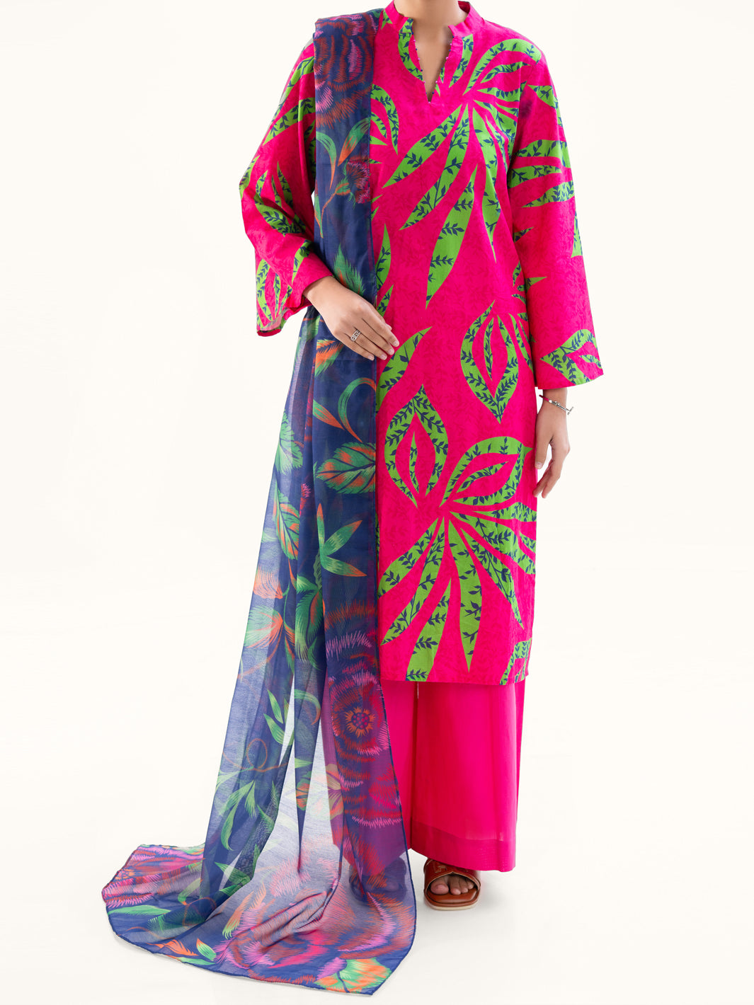 Pink Cambric 3Pc Unstitched - AWP-3PS-871