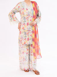 Multicolor Cambric 3Pc Stitched - AWP-3PS-888