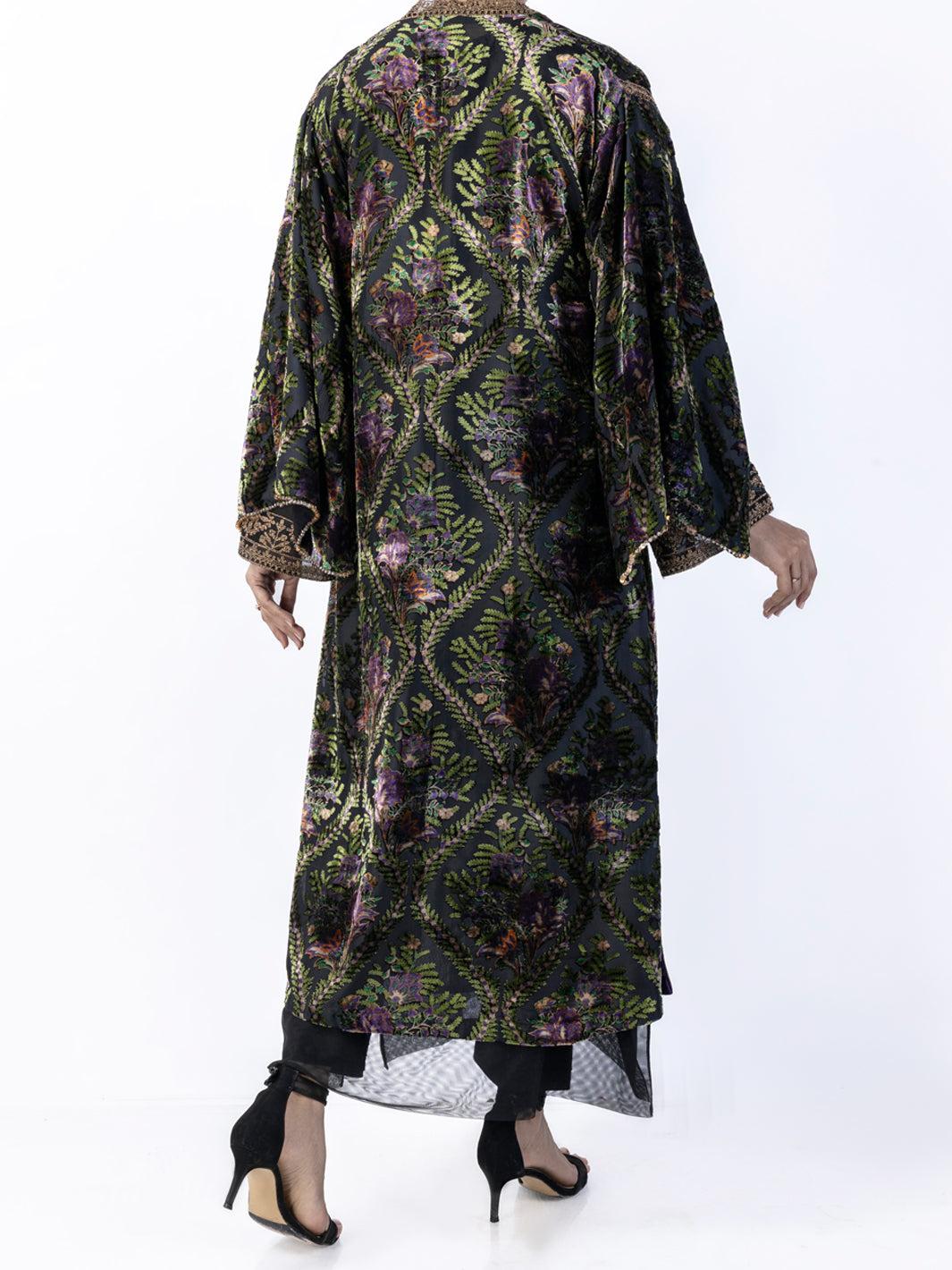Black Burn Out Tunic - AWP-LK-635 - Almirah Online