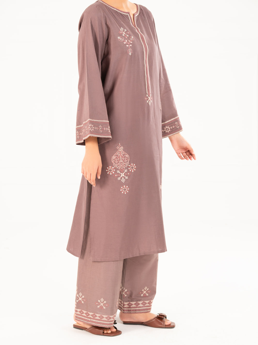 Off White Cambric Kurti - AWP-LK-850