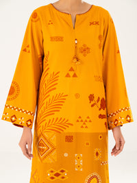 Mustard Cambric Kurti - AWP-LK-908