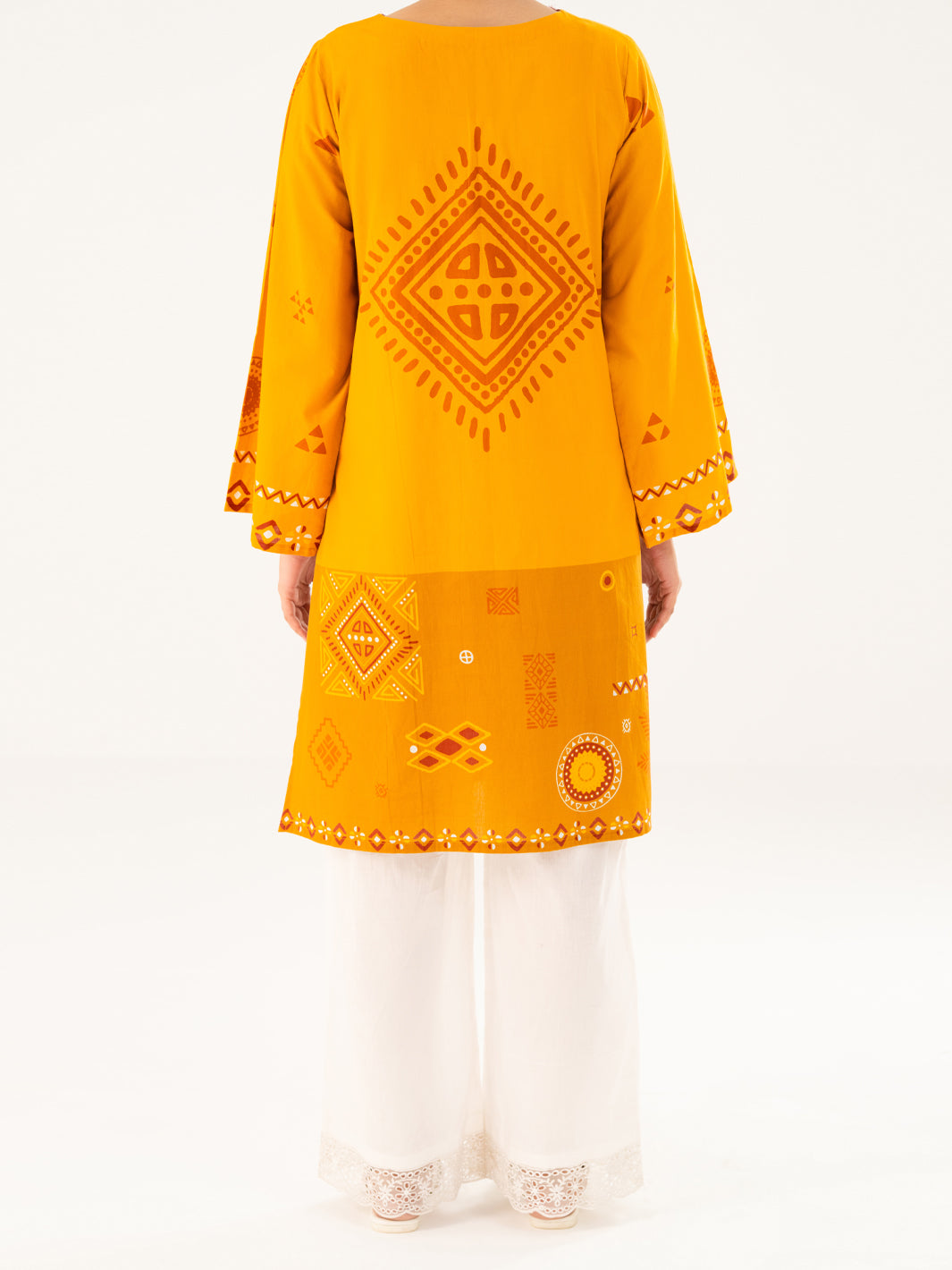 Mustard Cambric Kurti - AWP-LK-908