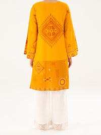 Mustard Cambric Kurti - AWP-LK-908
