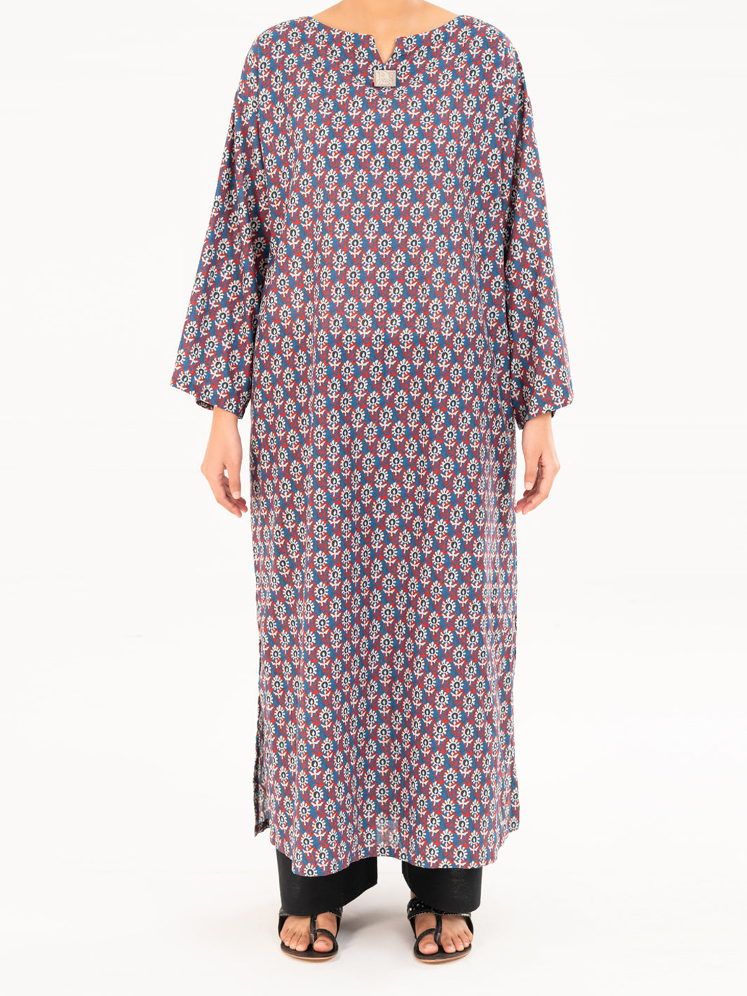 Blue Cambric Kurti - AWP-LK-912