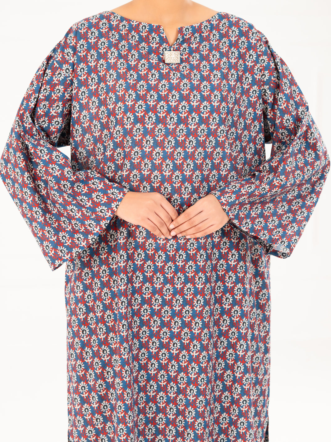 Blue Cambric Kurti - AWP-LK-912