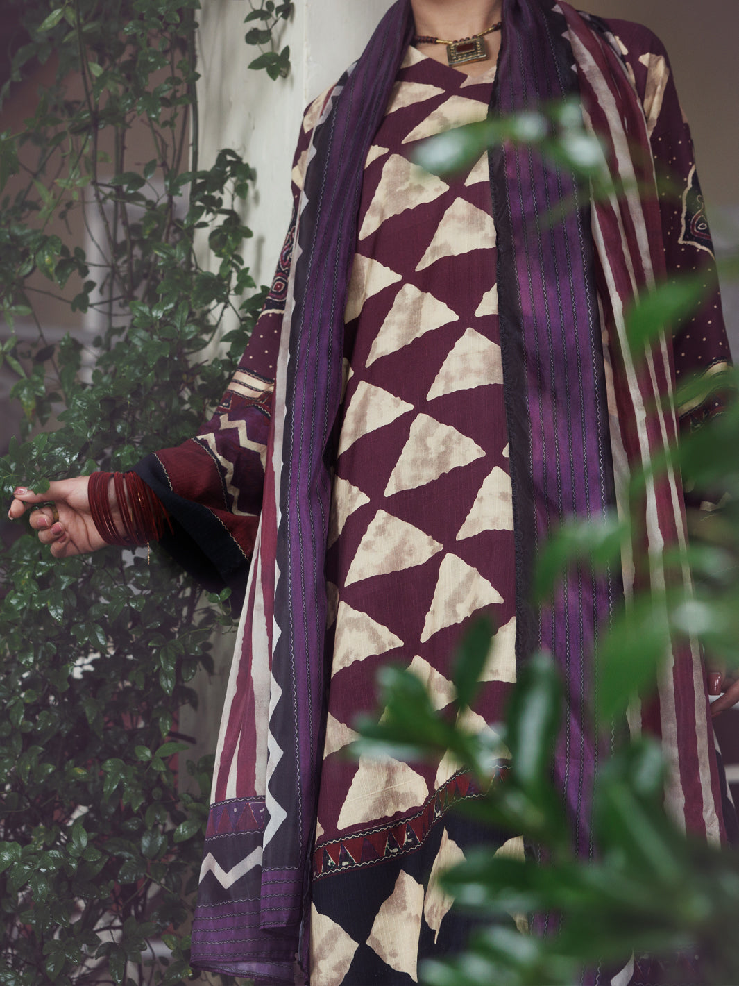 Plum Khaddar 2Pc Unstitched - AWP-2PS-LKD-839