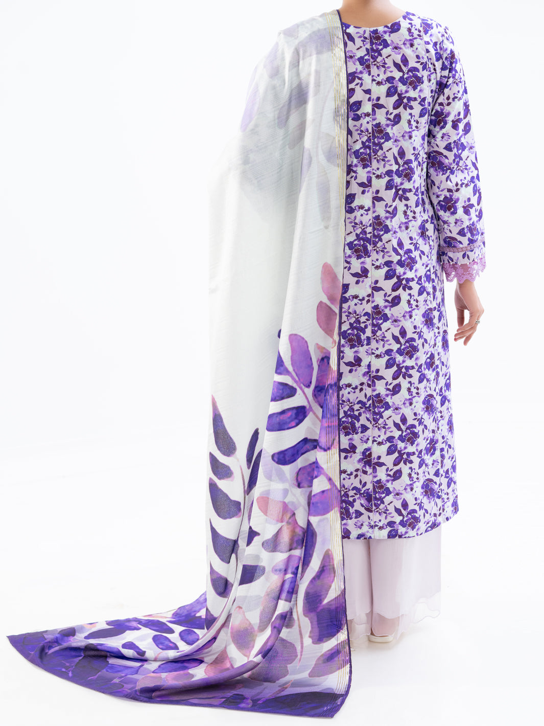 Purple Cambric 2Pc Unstitched - AWP-2PS-LKD-UN-902